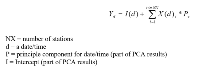 PCA equation