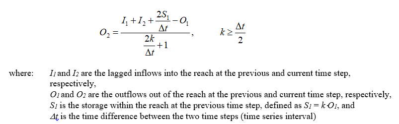 LagK equation for time steps
