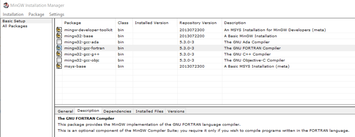 install MinGW 6