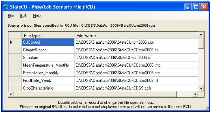 Input File List Window