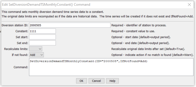 SetDiversionDemandTSMonthlyConstant - CDSS / StateDMI