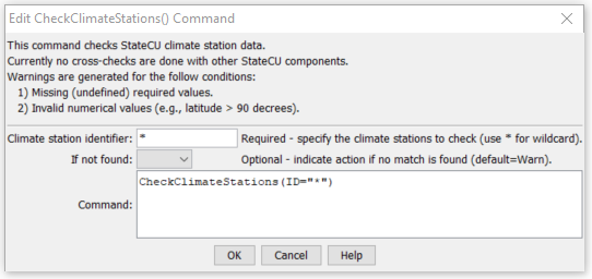 CheckClimateStations - CDSS / StateDMI