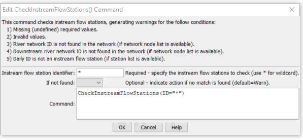 CheckInstreamFlowStations - CDSS / StateDMI