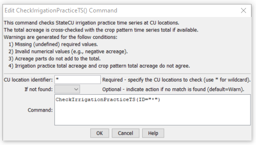 CheckIrrigationPracticeTS - CDSS / StateDMI