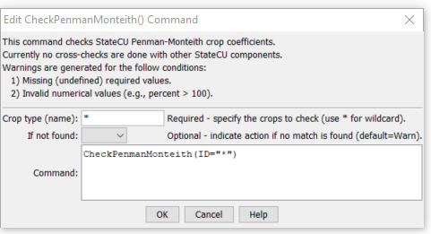 CheckPenmanMonteith - CDSS / StateDMI