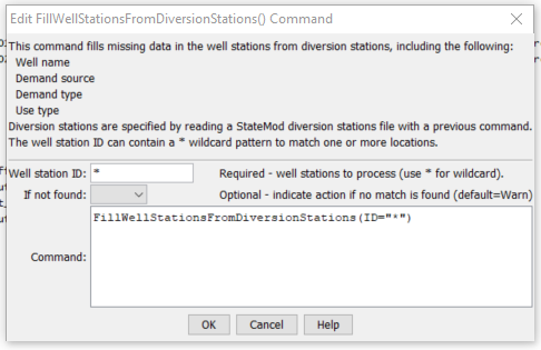 FillWellStationsFromDiversionStations - CDSS / StateDMI