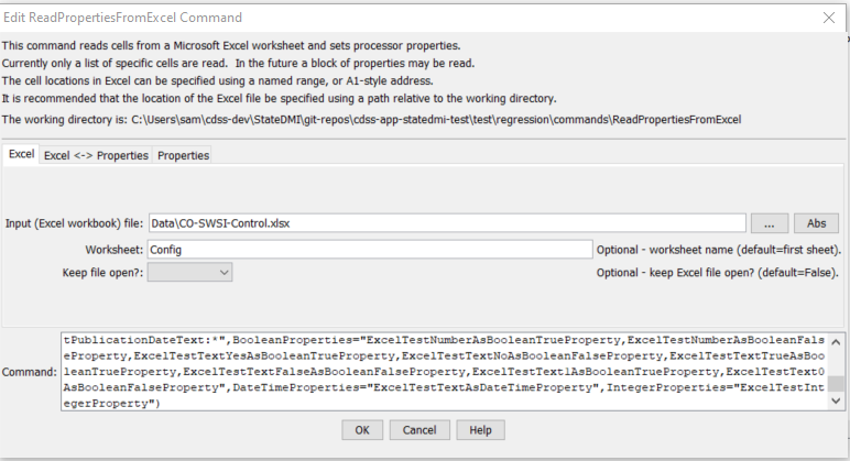 ReadPropertiesFromExcel - CDSS / StateDMI