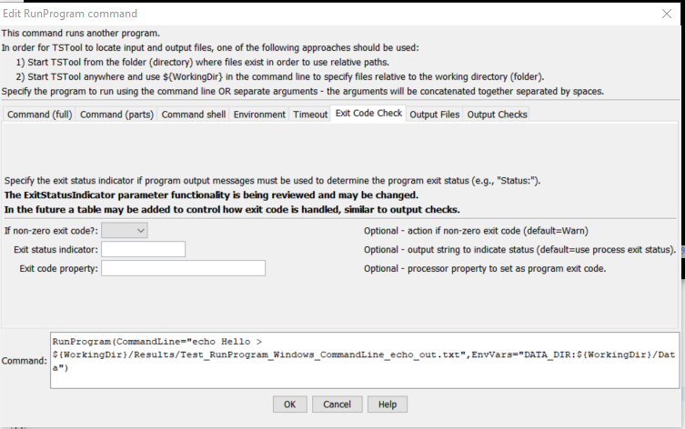 RunProgram Exit Code
