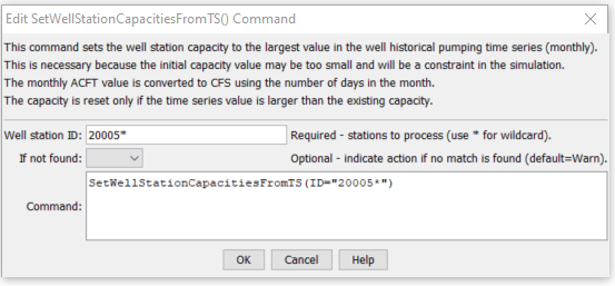 SetWellStationCapacitiesFromTS - CDSS / StateDMI