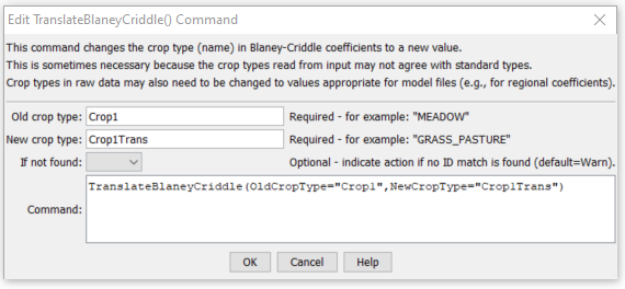 TranslateBlaneyCriddle command editor