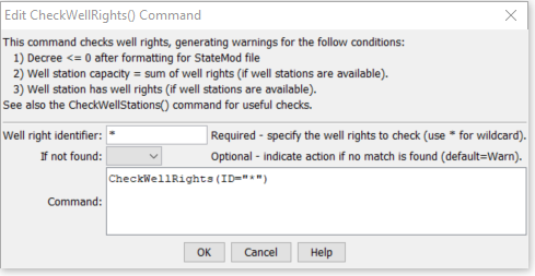 CheckWellRights - CDSS / StateDMI
