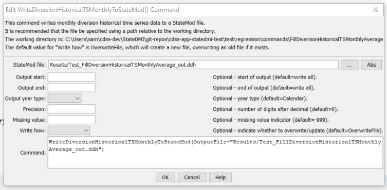 FillDiversionHistoricalTSMonthlyAverage - CDSS / StateDMI
