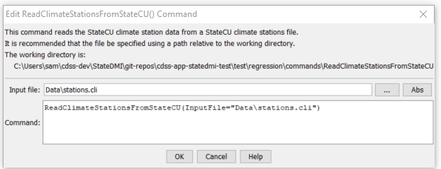 ReadClimateStationsFromStateCU - CDSS / StateDMI