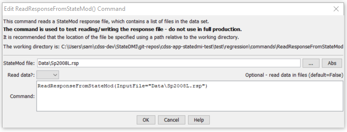 ReadResponseFromStateMod - CDSS / StateDMI