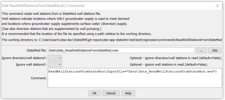 ReadWellStationsFromStateMod - CDSS / StateDMI