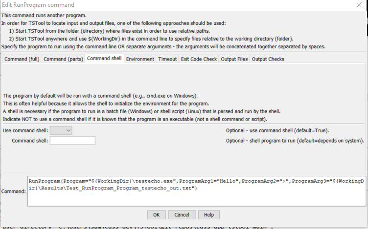 RunProgram - CDSS / StateDMI