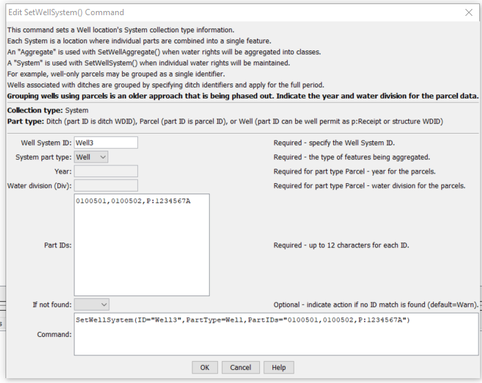 SetWellSystem - CDSS / StateDMI