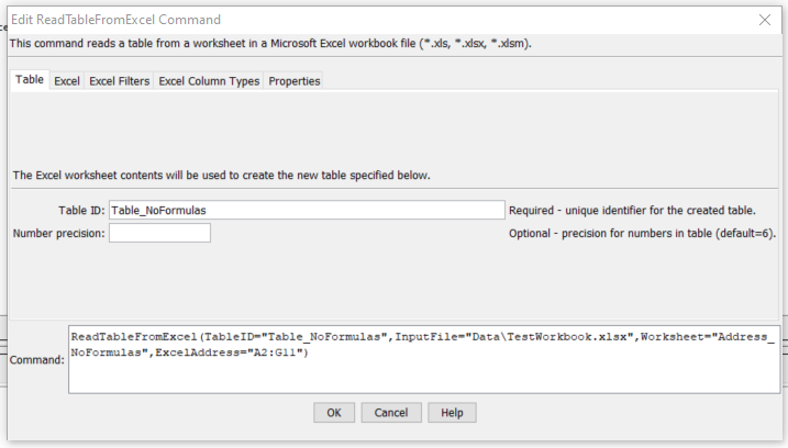 ReadTableFromExcel - CDSS / StateDMI