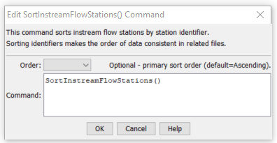 SortInstreamFlowStations - CDSS / StateDMI