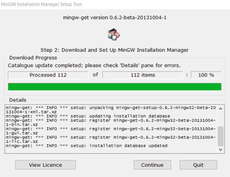 install MinGW 4