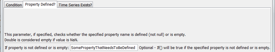 If Property Defined