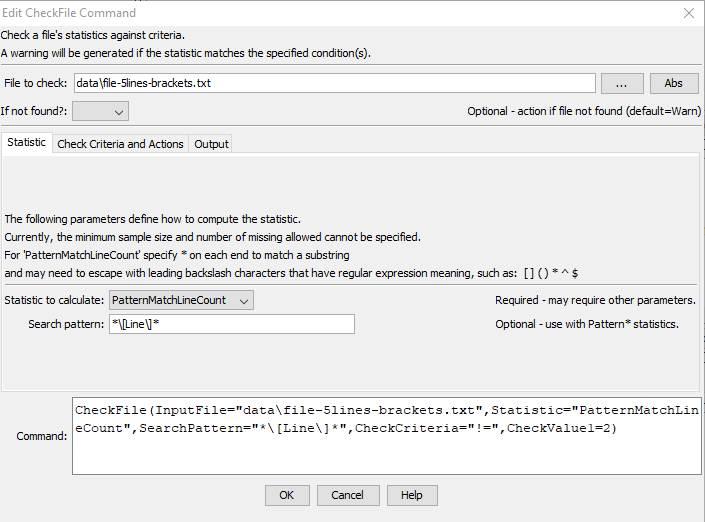 CheckFile-Statistic