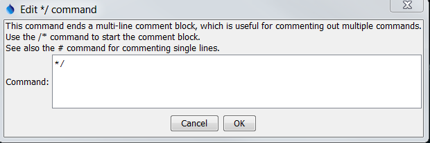 CommentBlockEnd