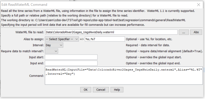 ReadWaterML