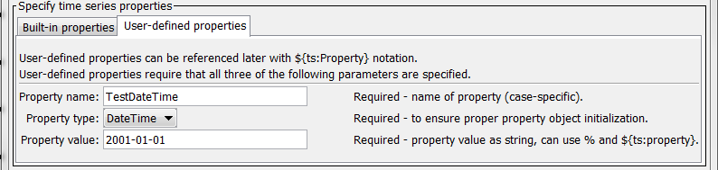 SetTimeSeriesProperty User