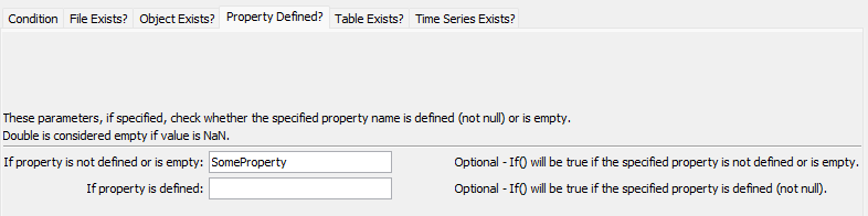 If command editor for Property Defined check