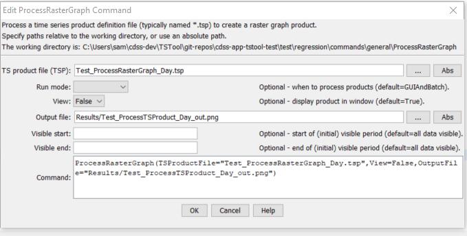 ProcessRasterGraph command editor