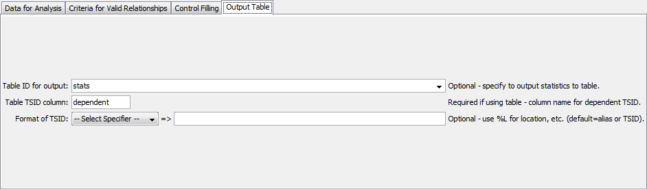 FillMixedStation command editor for Output parameters