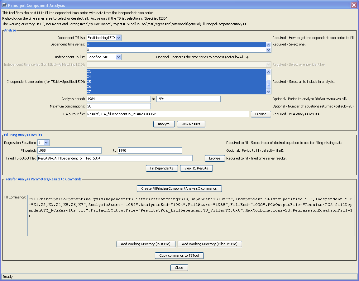 PCA tools