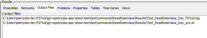Results: Output files