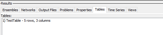 Results: Tables