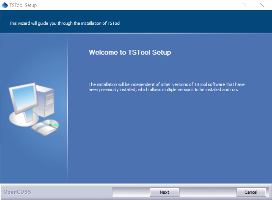 TSTool Install Welcome
