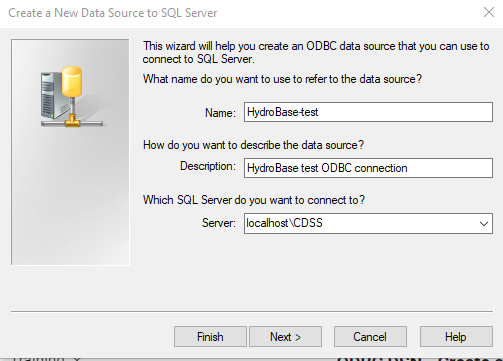 Create a New Data Source to SQL Server
