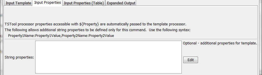 ExpandTemplateFile command editor for Input Property parameters