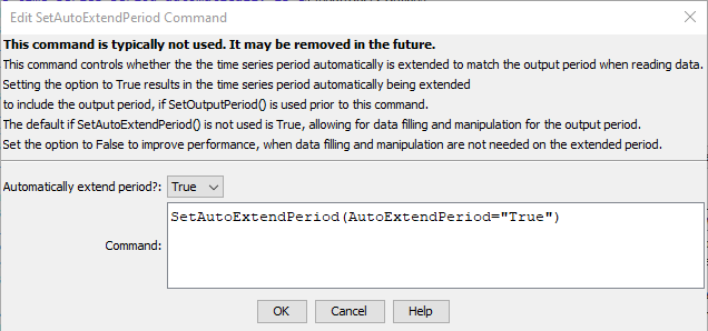 SetAutoExtendPeriod - CDSS / TSTool