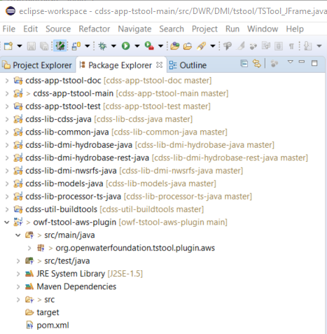 Plugin Project - CDSS / TSTool (Developer)