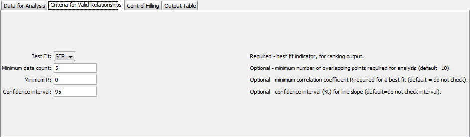 FillMixedStation command editor for Criteria parameters
