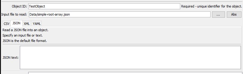 NewObject JSON command editor