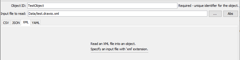 NewObject XML command editor